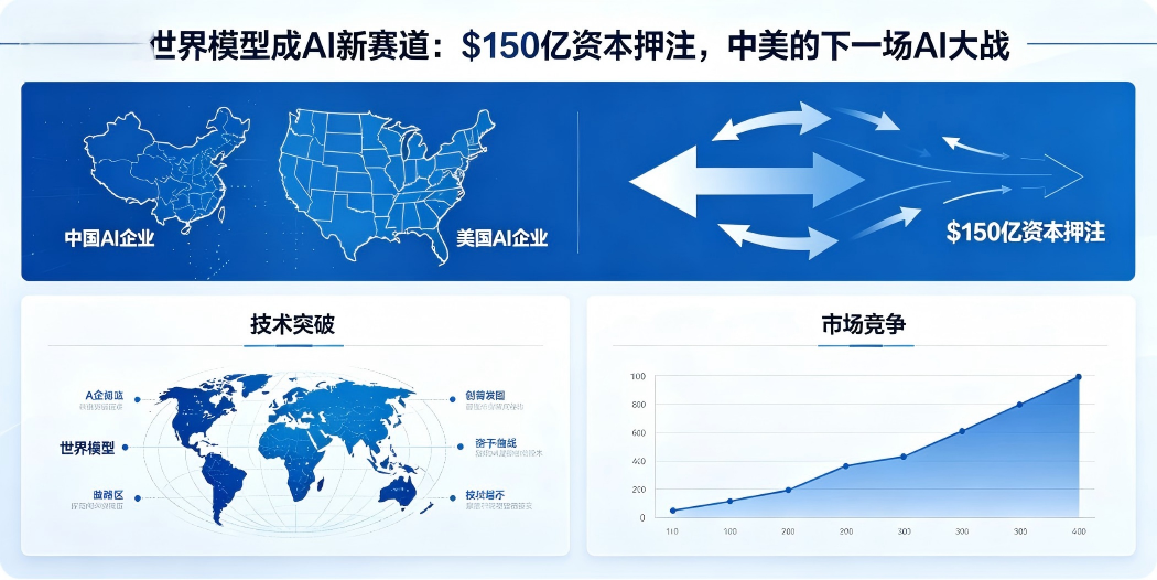 🌍 世界模型成 AI 新赛道：$150 亿资本押注，中美的下一场 AI 大战