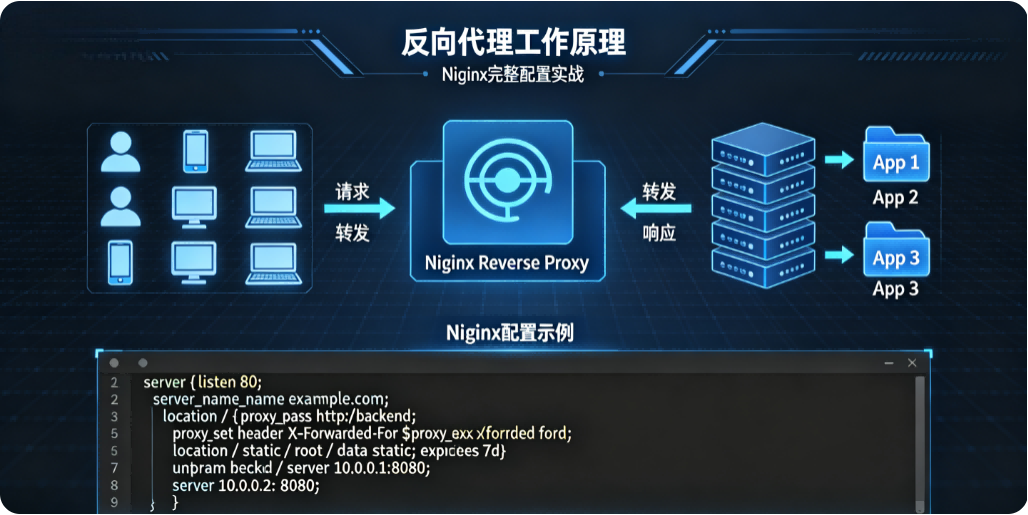 反向代理工作原理 + Nginx 完整配置实战