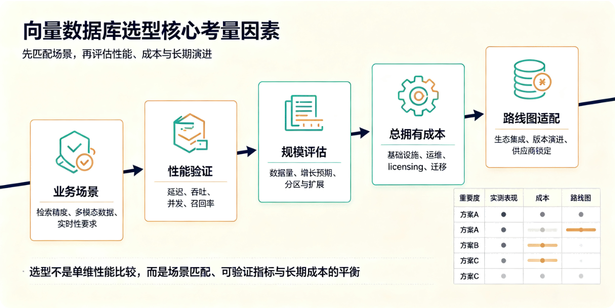 向量数据库选型核心考量因素