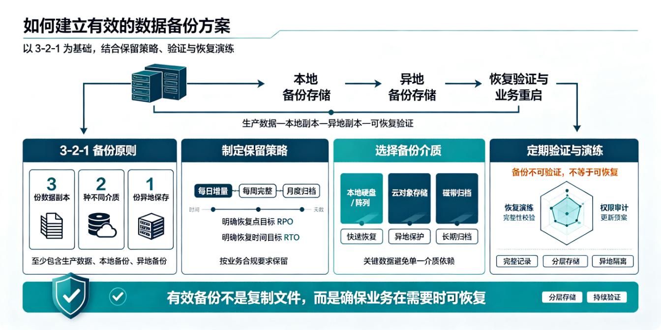 如何建立有效的数据备份方案