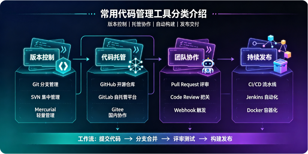 常用代码管理工具分类介绍