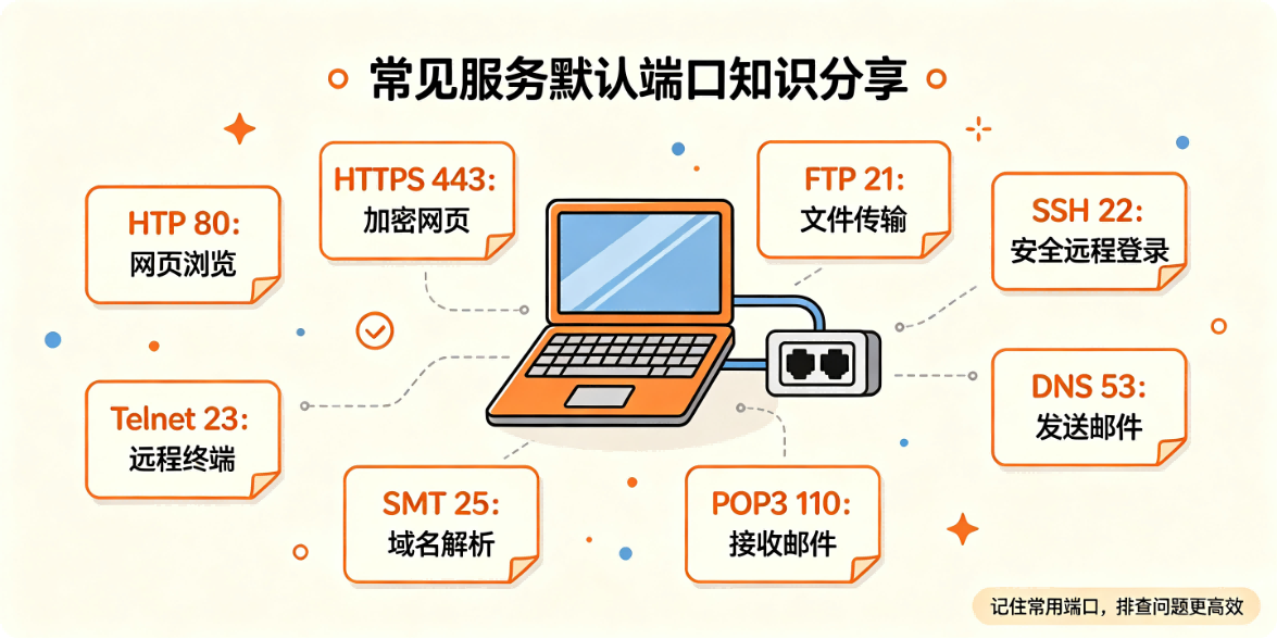 常见服务默认端口知识分享