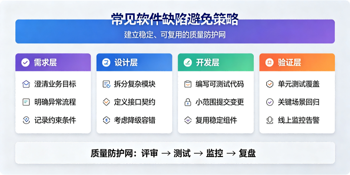 常见软件缺陷避免策略