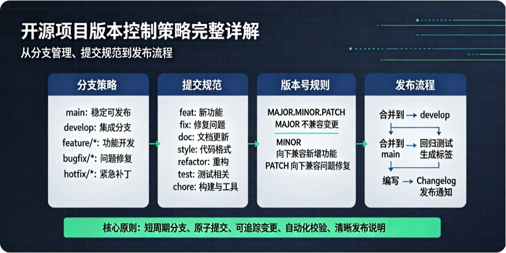 开源项目版本控制策略完整详解