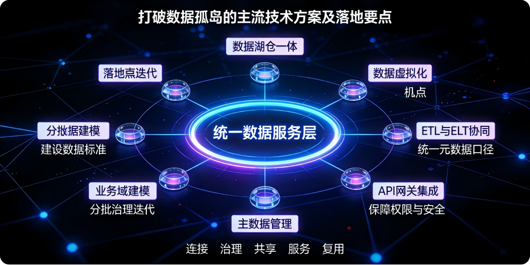 打破数据孤岛的主流技术方案及落地要点