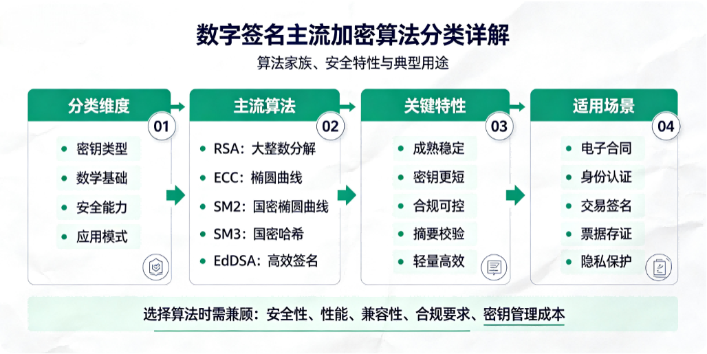 数字签名主流加密算法分类详解