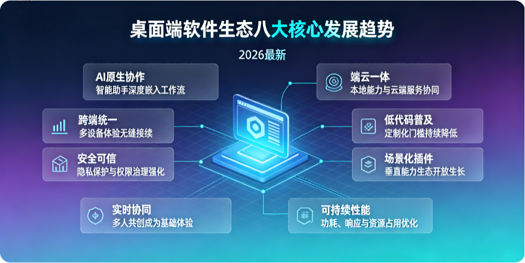 桌面端软件生态八大核心发展趋势（2026 最新）