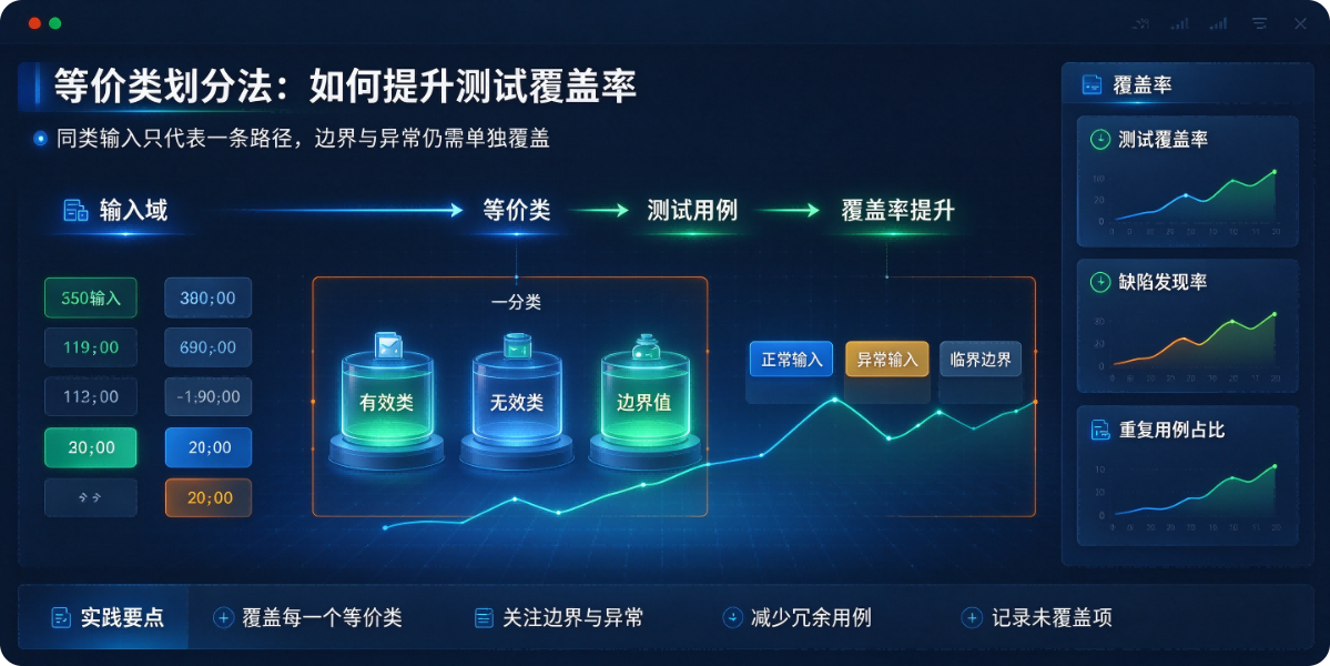等价类划分法：如何提升测试覆盖率