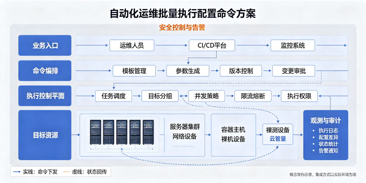 自动化运维批量执行配置命令方案
