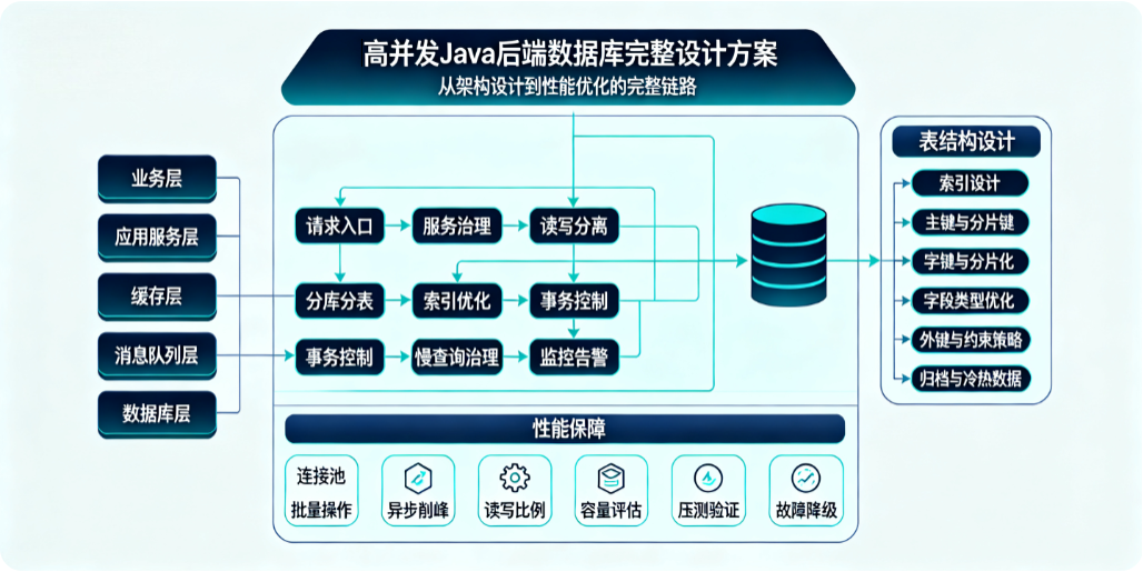 高并发 Java 后端数据库完整设计方案