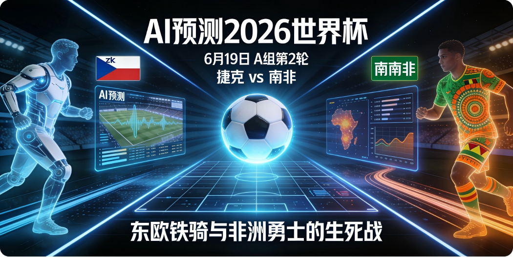 🏆 AI预测2026世界杯—6月19日A组第2轮：捷克 vs 南非——东欧铁骑与非洲勇士的生死战