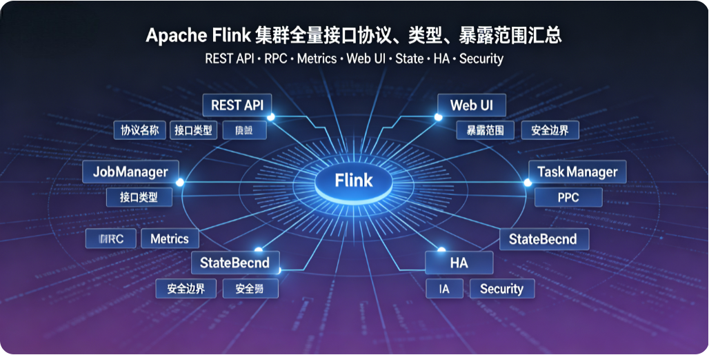 Apache Flink 集群全量接口协议、类型、暴露范围汇总