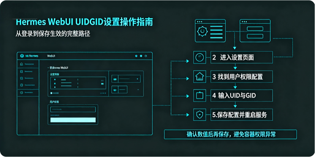 Hermes WebUI的UID/GID 设置操作指南