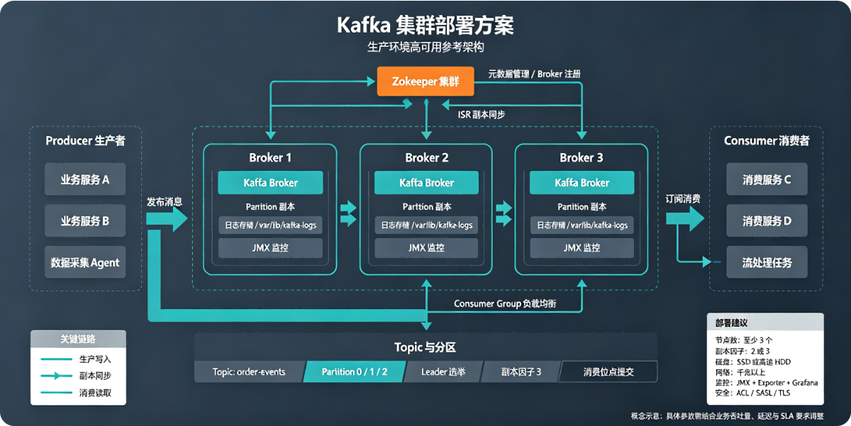 Kafka 集群部署方案