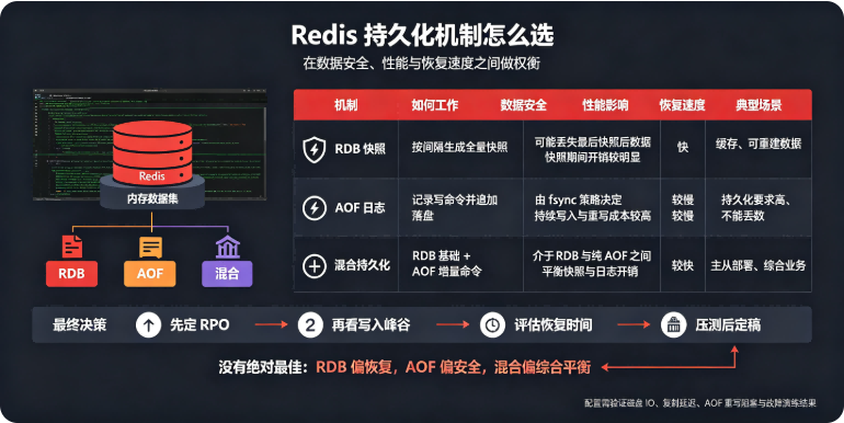 Redis 持久化机制怎么选
