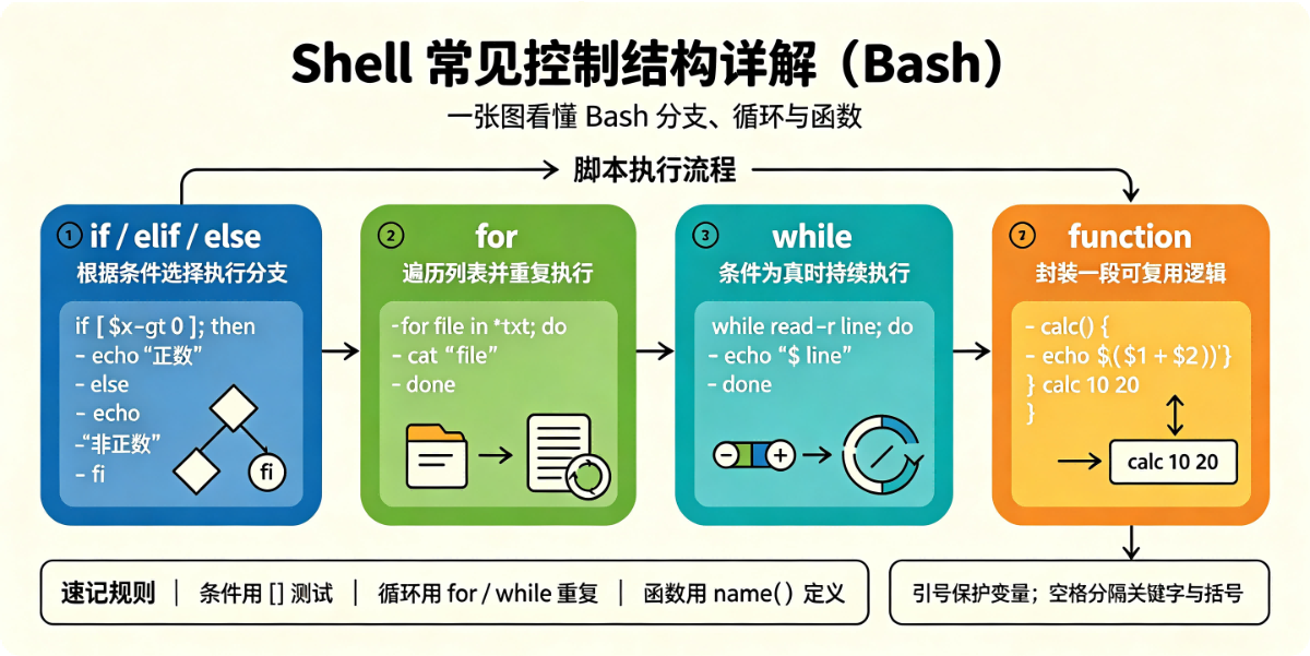 Shell 常见控制结构详解（Bash）
